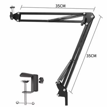Flexibler Arm-Stativ für Handy-Ständer, Tischhalterung, faltbarer Anker, Online-Desktop-Laptop-Video-Live-Overhead-Shot-Fotografie