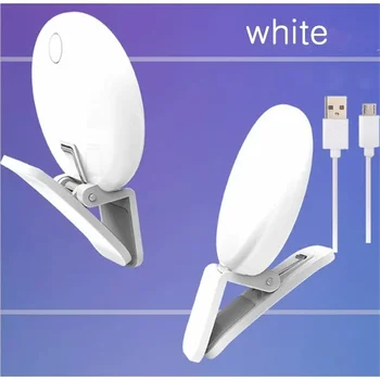 Mini Selfie Ring Licht Tragbare LED Lampe USB Lade Fotografie Clip Ring Licht Universal Handy Live Video Schönheit Lampe