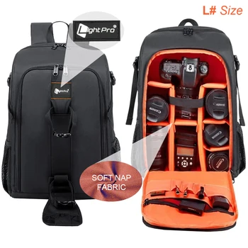 Großer Wasserdichter Fotografie-Kamerarucksack mit Regenschutz für Canon, Nikon, Sony, Pentax - Geeignet für