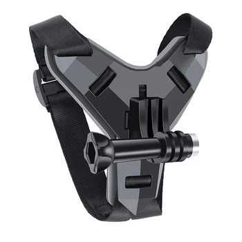 Halterung für GoPro HERO11 Black: Helm Strap Halterung Für Motorrad Yi Action Sport Kamera Halterung volle Gesicht Halter Zubehör