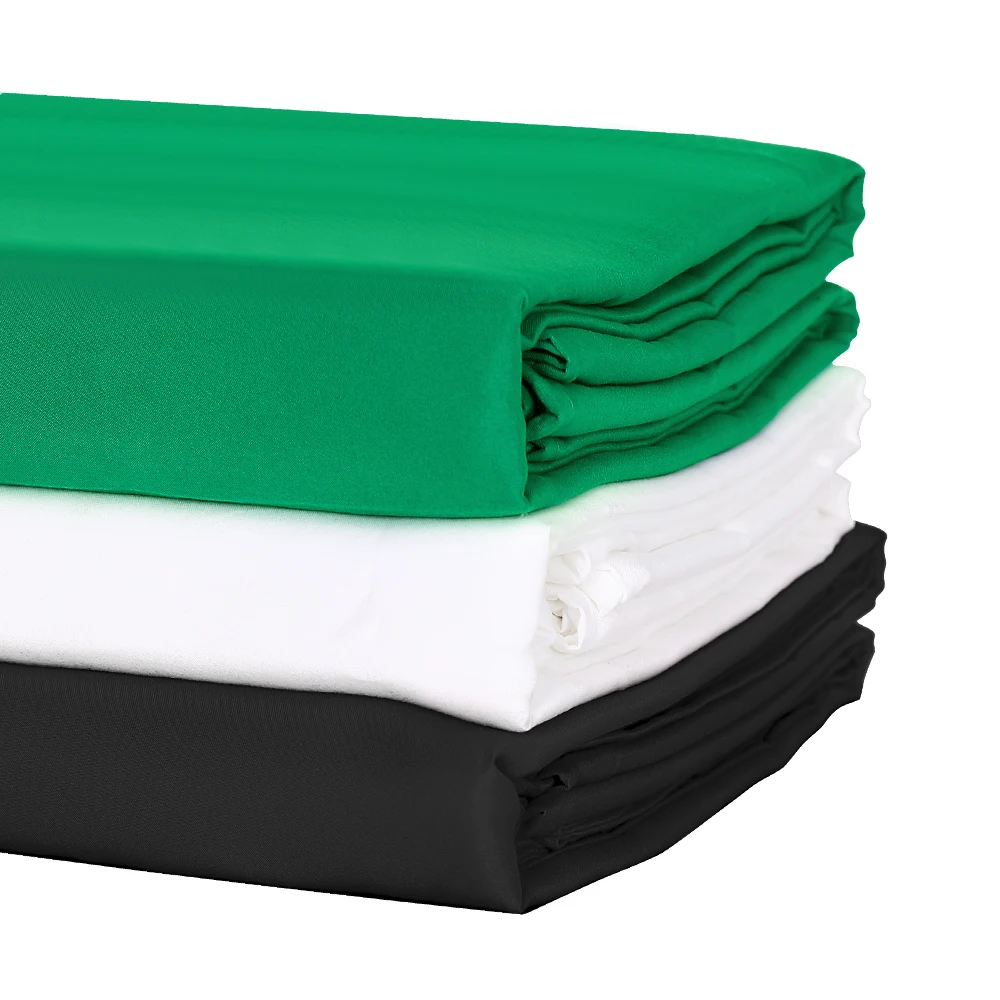 Fotografie 1,6 M x 2 M/3 M Hintergrund Hintergrund Tuch Musselin Textil Stoff Weiß Grün Bildschirm Chroma Schlüssel für