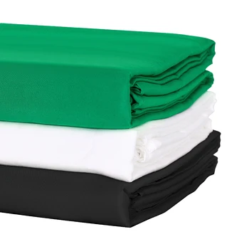 Fotografie 1,6 M x 2 M/3 M Hintergrund Tuch Musselin Textil Stoff Weiß Grün Bildschirm Chroma Schlüssel