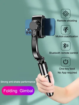 Handheld Gimbal Smartphone Bluetooth Handheld Stabilisator mit Stativ Selfie Stick Folding Gimbal