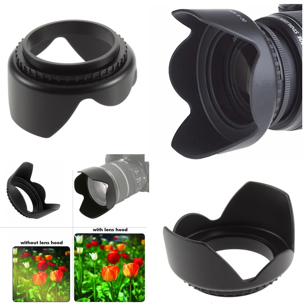 58mm Kamera Gegenlichtblende Für Canon EOS 2000D 4000D 1300D 800D 850D 77D 80D 200D 250D 650D 700D 750D 760D 1000D