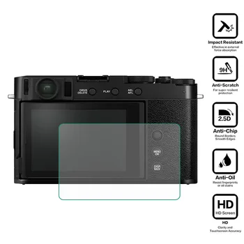 Displayschutz für Fujifilm X-S10, X100V, X-E4: Gehärtetes Glas Displayschutzfolie Abdeckung /T4/E4/100V/Pro3/T200