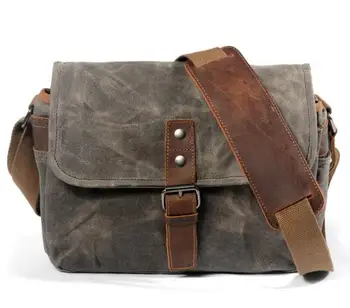Vintage Kameratasche DSLR Schulter-Umhängetasche Fotografie-Reisetasche Wasserdichte Messenger-Tasche Stoßfeste