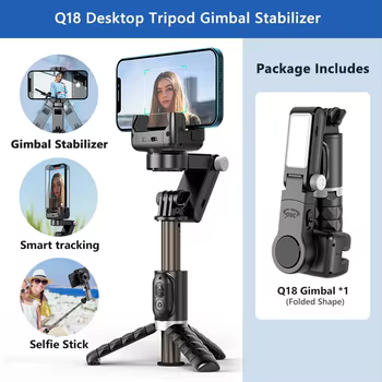 360-Grad-Drehung folgt Schießmodus Gimbal Stabilisator Selfie Stick Stativ Gimbal für iPhone Telefon Smartphone Live-Fotografie