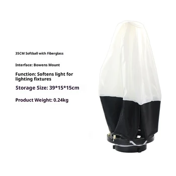 Bowens Mount Softbox Ball Sphere Diffusor für Studio Flash Monolight Kontinuierliche Beleuchtung Foto Video