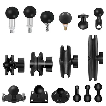 1'' Zoll Ball Auto Kopfstütze Kugelkopf GPS Halter Halterung Motorrad 10mm Basis für GoPro Yi Insta360 Kamera