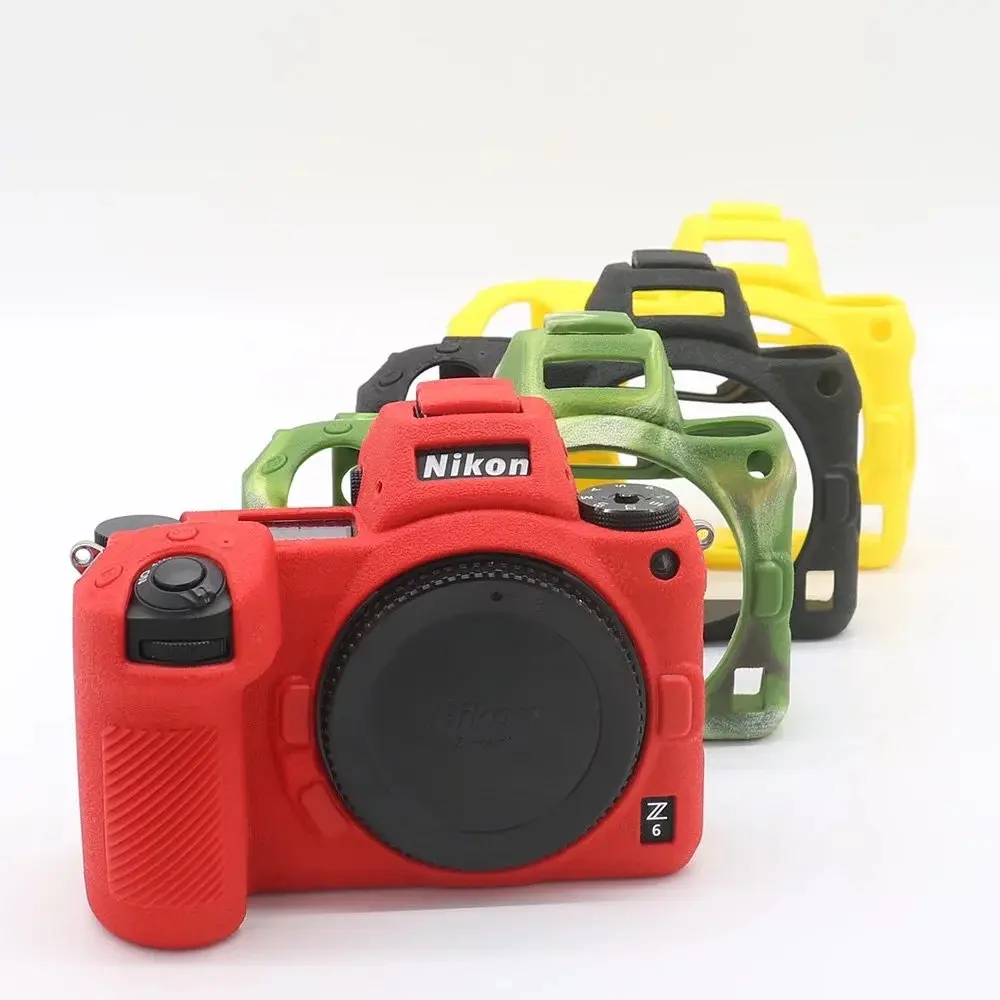 Silikonhülle für Nikon Z7II: Weiche Silikon-Schutzhülle D7500, Gummierte Kameratasche
