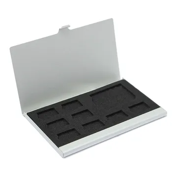 Tragbares Speicherkartenetui 1SD+ 8TF Micro SD-Karten-Aufbewahrungshülle Halter Speicherkartenhalter Einschichtige