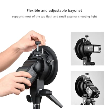Taschenlampe Halterung Taschenlampe Unterstützung Handheld Handgriff s Form Halterung Zubehör für Bowens Mount