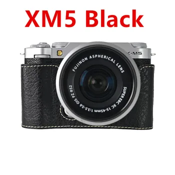 Leder-Halbhülle für Fujifilm X-M5: PU-Leder -Halbgehäuse mit Batterieöffnung und Basisabdeckung
