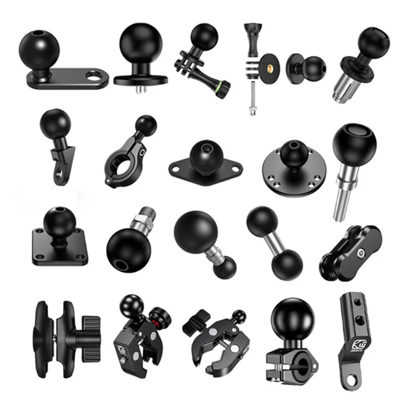 1-Zoll-Kugelkopf-Adapter für Halterung, Motorrad-Lenker-Clip, Rückspiegelhalterung für GoPro 10, Sportkameras, Zubehör