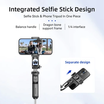 67 Zoll F16 ausziehbares Bluetooth-Selfie-Stick-Stativ, kabelloser Telefonhalter mit 1/4 Schraube, kompatibel