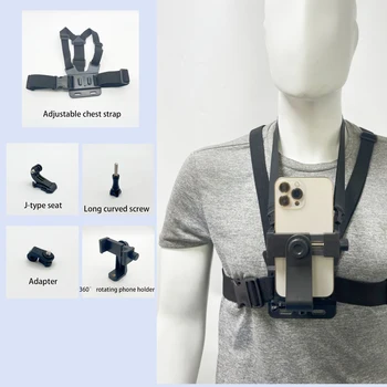 Erste Person Einstellbare Aktion Camara Brustgurt Rekord Outdoor Live Handy Gurt Halterung für Radfahren Skifahren Gopro Halter