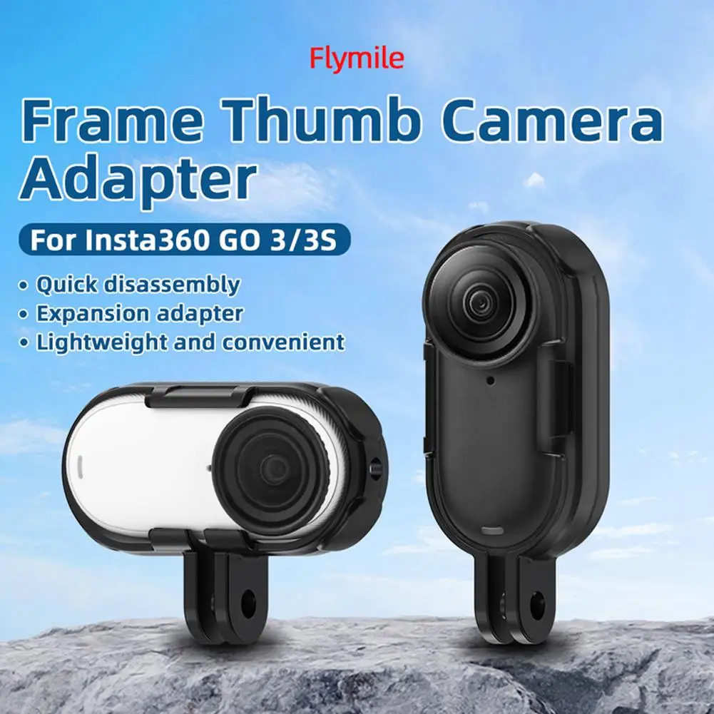 Halterung für Insta360 GO 3S: GO 3 Zubehör: Rahmengehäuse + Stativadapterhalterung mit langer Schraube zum Schutz des Gehäuses GO3