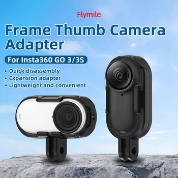 Rahmen für Insta360 GO 3S: GO 3 Zubehör: Rahmengehäuse + Stativadapterhalterung mit langer Schraube zum Schutz