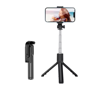 Ausziehbares Selfie-Stick-Stativ, Telefonstativ mit Gruppen-Selfies/Live-Streaming/Videoaufzeichnung, kompatibel mit allen Mobiltelefonen