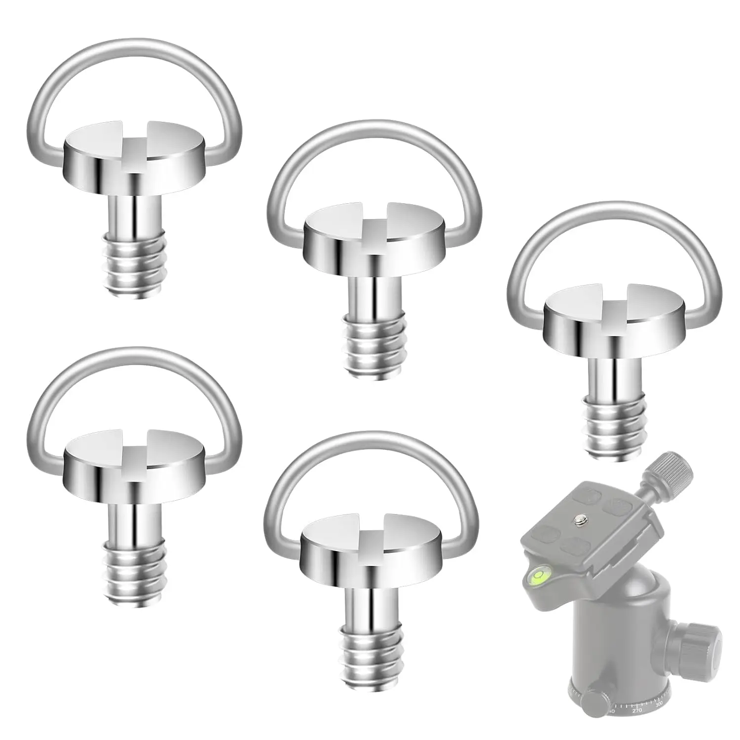 20-1PCS Edelstahl 1/4 "Kamera Stativ Schraube Montage Schraube Adapter Quick Release Kamera Schraube für Camcorder stativ Einbeinstativ