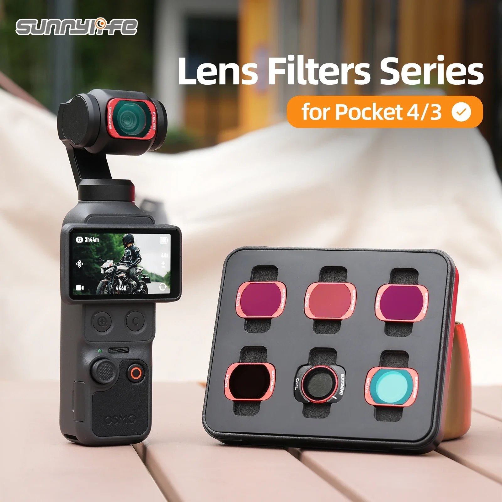 ND-Filter-Set für DJI Osmo Pocket 4 3 Kameraobjektivfilter CPL UV ND8 ND16 ND32 ND64 Filter Pocket 4 3 Zubehör