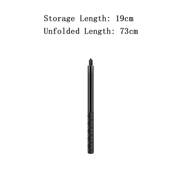 Selfie-Stick für Insta360 X5, X4: Selfie-Stick-Set mit Griff für Action SJCAM Kamera Bullet Time Unsichtbarer Selfie-Stick
