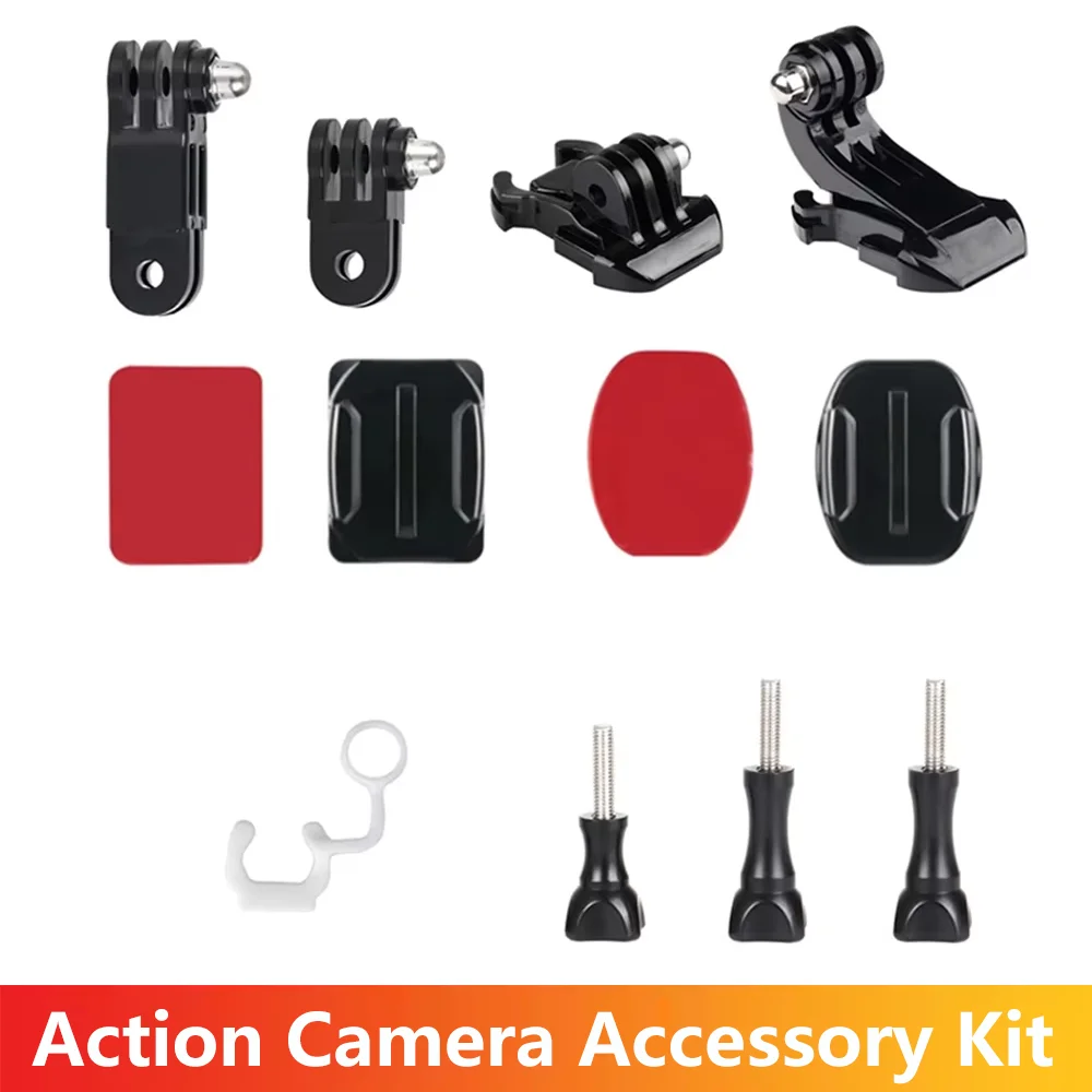 Halterung für GoPro HERO13 Black: Zubehör-Set, Einstellarm, selbstklebende Basisschraube, J-Haken für SJCAM AKASO Action-Kamera