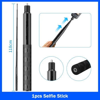 Selfie-Stick für Insta360 X5, X4, X3: X2 Motorrad Bike Mount Selfie Stick für Insta 360x2 Moto Einbeinstativ Lenker Zubehör Kit