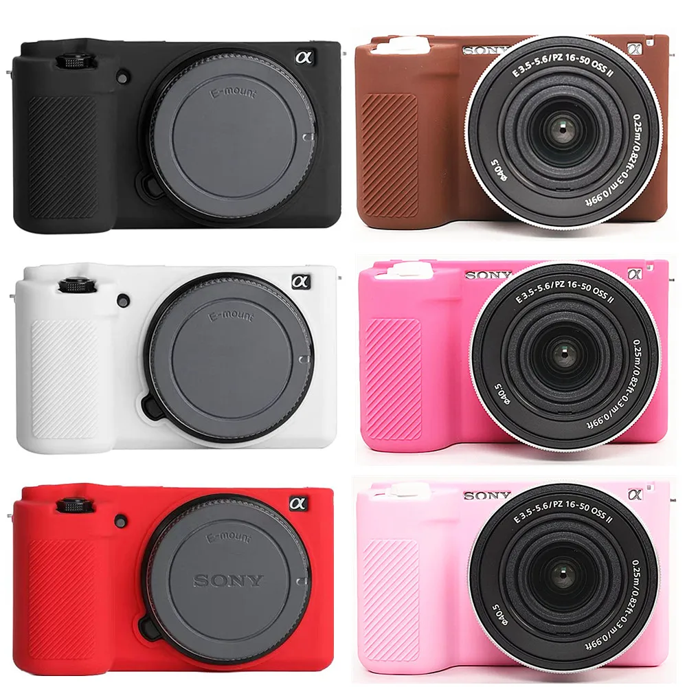 Silikonhülle für Sony ZV-E10 II: Rüstung Haut Gummi Körper Schutzhülle Weiche Silikon Fall Kamera Tasche