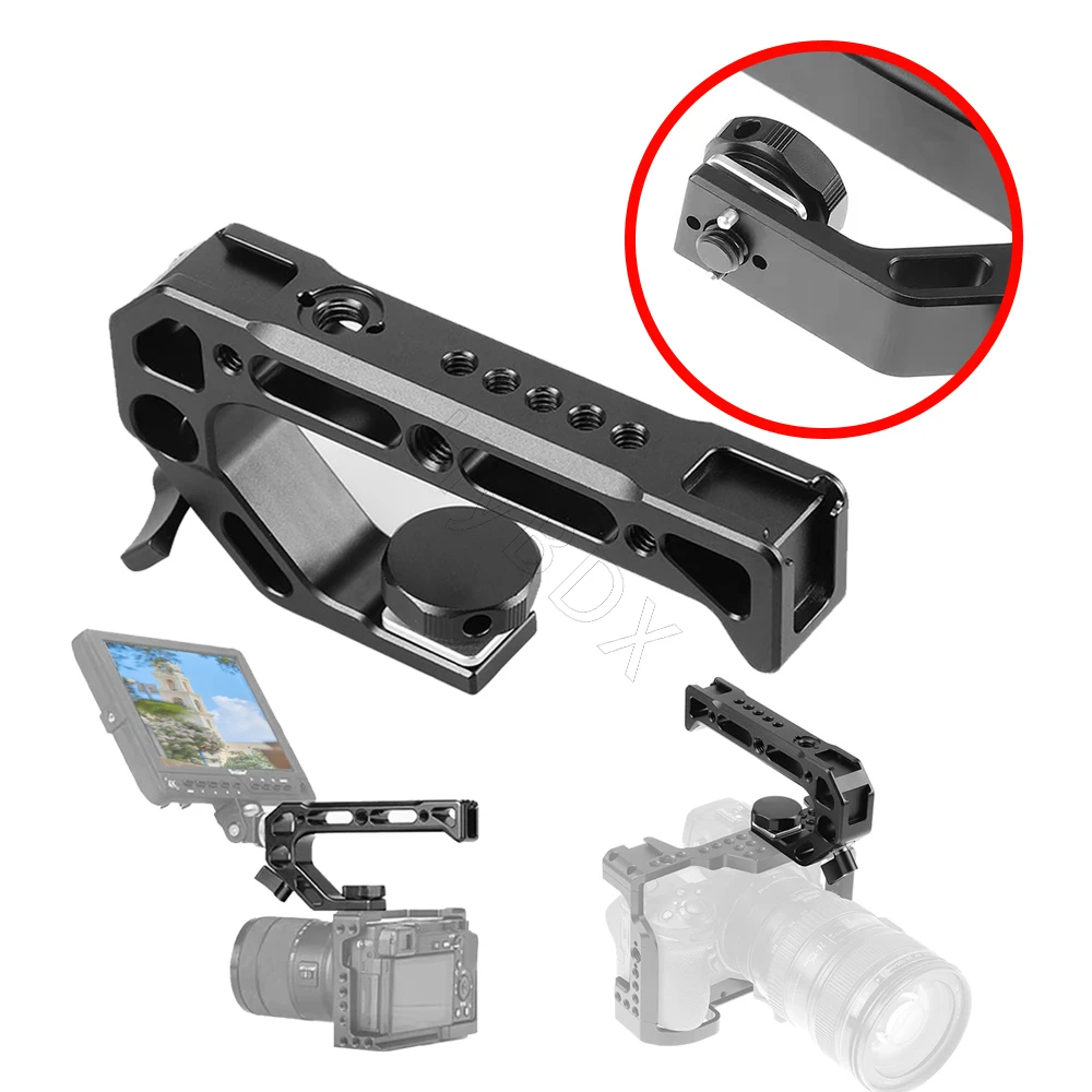 Kamera Top Griff Hand Grip Handgriff Arri Ortung Schraube Monitor Mic Rig Kalten Schuh für Nikon Canon Sony DSLR Kamera