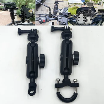 Halterung für Insta360 X4, X3: Motorrad Fahrrad Halter Für Lenker Spiegel Halterung Für Action Kamera Zubehör