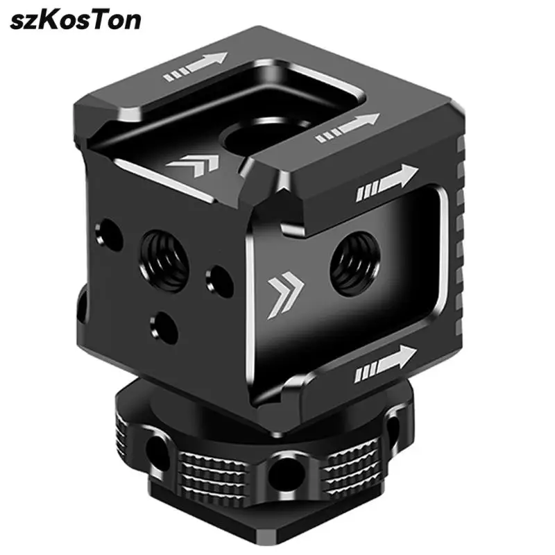 Kalten Schuh Mount Adapter 1/4 Loch Hot Shoe Monitor Basis Mic Füllen Licht Halterung Halter Für DSLR Canon Nikon