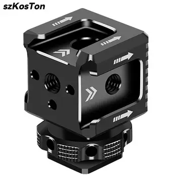 Kalten Schuh Mount Adapter 1/4 Loch Hot Shoe Monitor Basis Mic Füllen Licht Halterung Halter Für DSLR Canon