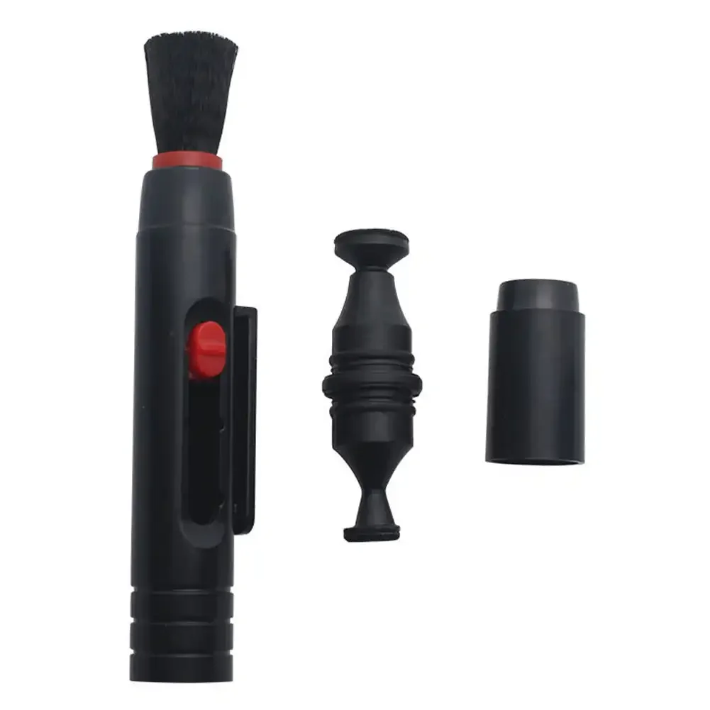 Professioneller 3-in-1-Objektivreinigungsstift mit einziehbarer weicher Bürste für DSLR-Kameras. Reinigungswerkzeug für