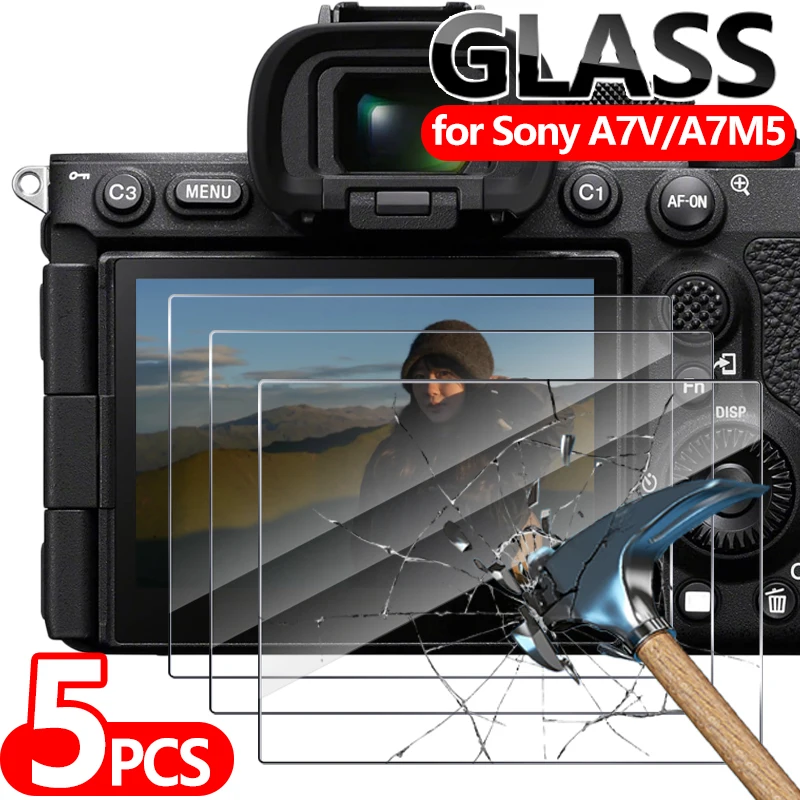 Displayschutz für Sony A7R V: Displayschutzfolie 7R V, 9H Härte, gehärtetes Glas, kratzfeste Schutzfolien