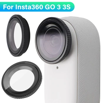 Displayschutz für Insta360 GO 3S: Objektivschutz, kratzfest, gehärtetes Glas, Schnellverschluss