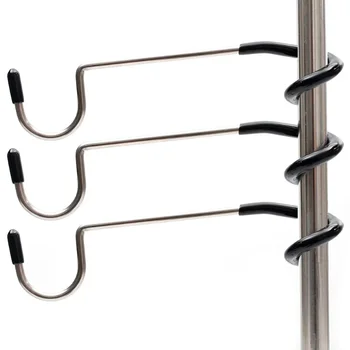 Edelstahl Licht Ständer Halter Haken Tragbare Zelt Pole Lampe Aufhänger Jagd Angeln Laterne Aufhänger Outdoor