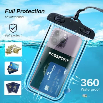 Wasserdichte Handyhülle zum Schwimmen, wasserdichte Tasche, universelle Unterwasserschutzhülle für iPhone