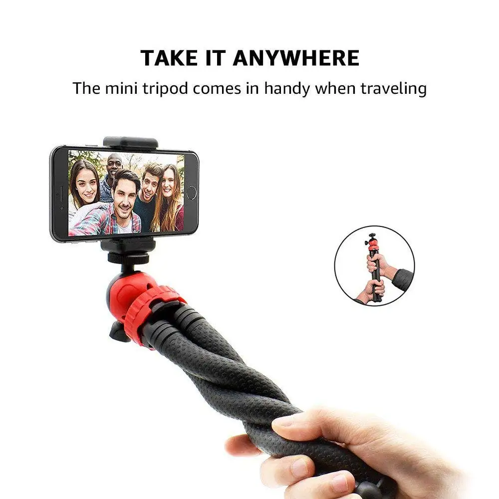 Tragbare Desktop Stativ Flexible Octopus Reise Handy Stativ Halterung Einbeinstativ Selfie Stick Für iPhone DSLR Kamera