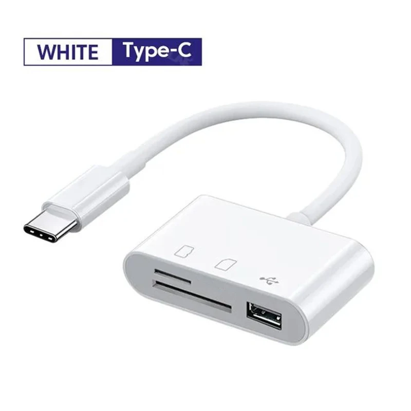 Typ-C-Adapter TF CF SD-Speicherkartenleser OTG-Schreiber Compact FlashUsB-C für lPad Pro Huawei MacBook Samsung Xiaomi Kartenleser