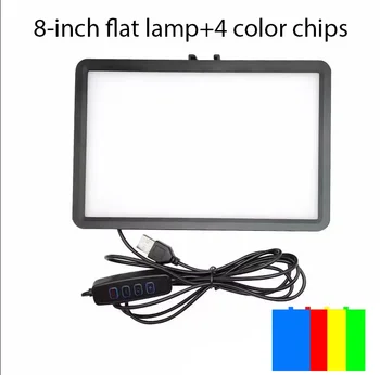 LED-Quadratpanel-Leuchte, Tischlampe für Stilllebensfotografie, tragbares Fotografie-Panellicht mit