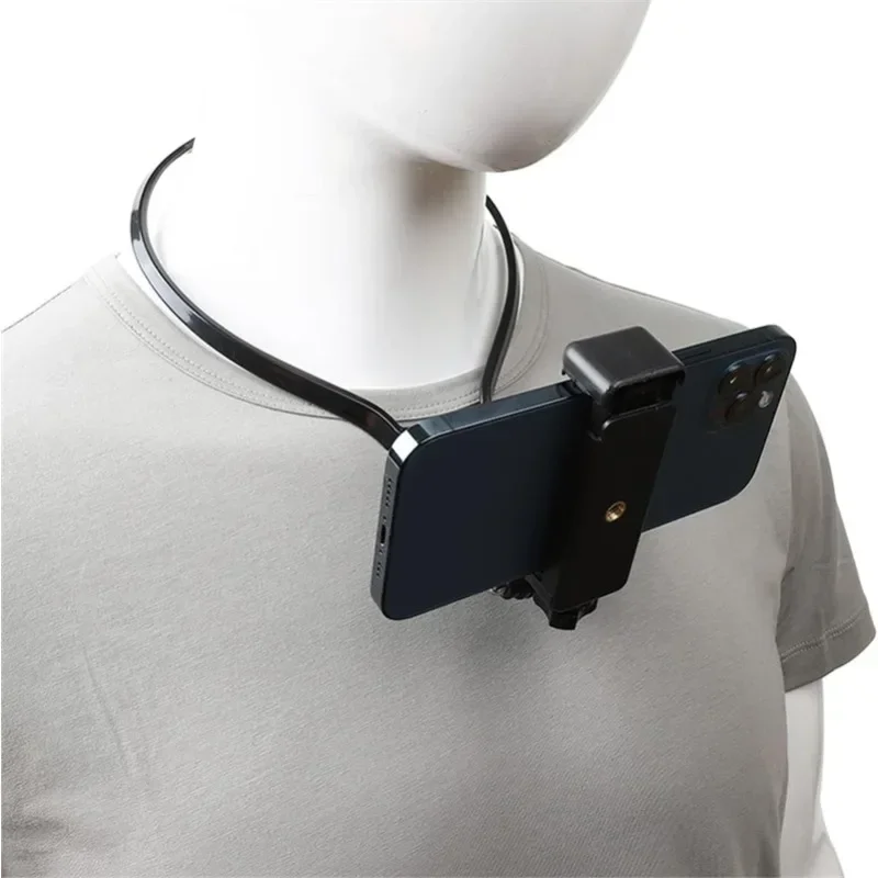 Tragbare Outdoor Erste Ansicht Halterung Hals Hängen Telefon Halter Universal Action kamera Für Sport Kamera 7,2 zoll Smartphone