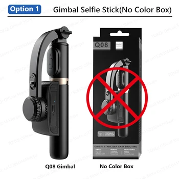 Q08 Handheld Gimbal Stabilisator Tragbarer Selfie Stick mit Bluetooth-Fernbedienung für Samsung Xiaomi Smartphone