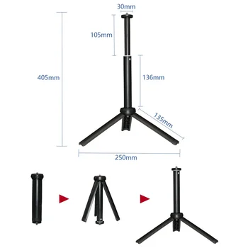 LED-Fülllampe, Videoleuchte, zweifarbig, 3200 K-5600 K, 4 Farben, dimmbar, Umgebungslampe, Fotografie-Beleuchtung für