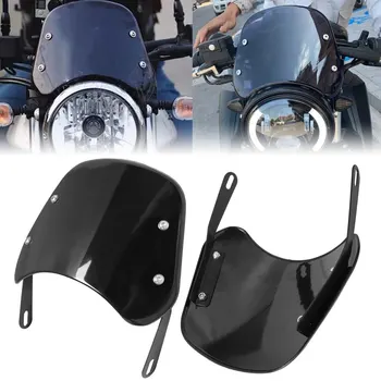 Yamaha kawasaki suzuki cafe racer für harley honda motorrad universal schwarz windschutz scheibe wind