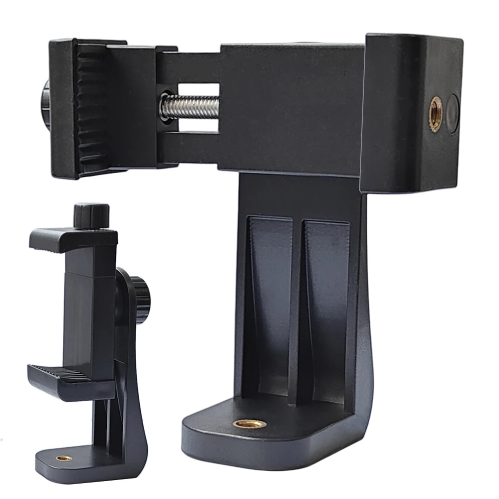 Stativhalterung, universeller 360-Grad-Handy-Clip, kompatibel mit 1/4 Schraube, Handy-Halter, Schreibtisch-Stativ-Adapter für iPhone