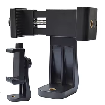 Stativhalterung, universeller 360-Grad-Handy-Clip, kompatibel mit 1/4 Schraube, Handy-Halter, Schreibtisch-Stativ-Adapter für iPhone