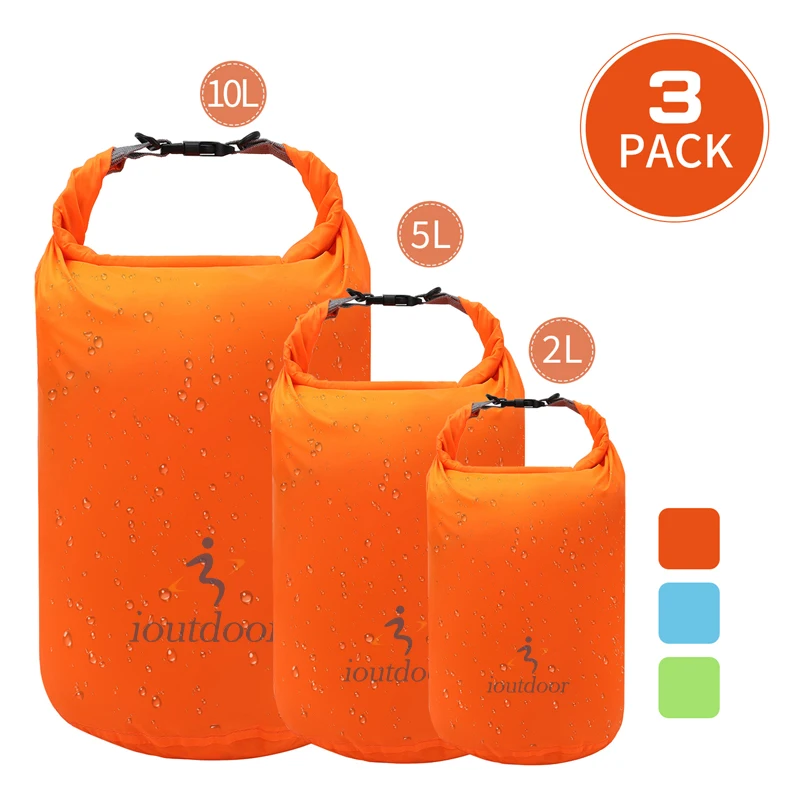 2L5L10L/20L40L70L Wasserdichter Packsack, wasserdichter kleiner leichter Exped-Trockensack für Kajakfahren, Schwimmen