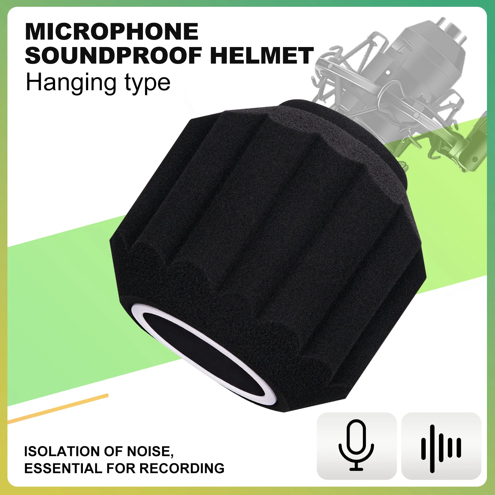Mikrofon-Windschutz, Pop-Filter, Isolationsball, akustisch, für Aufnahmestudios, Mikrofon, schallabsorbierender