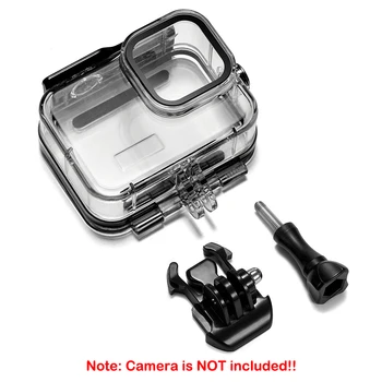 Wasserdichtes Gehäuse für GoPro Hero 13 12 11 10 9, Schwarz, 60 m Gehäuse, Tauchschutz, Anti-Drop-Schutzhülle